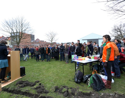 Opening moestuin van StuJardin in faculteit Bio-ingenieurswetenschappen-25089