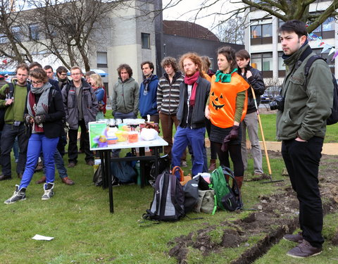 Opening moestuin van StuJardin in faculteit Bio-ingenieurswetenschappen-25091