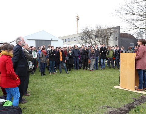 Opening moestuin van StuJardin in faculteit Bio-ingenieurswetenschappen-25094