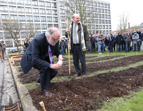 Opening moestuin van StuJardin in faculteit Bio-ingenieurswetenschappen-25108