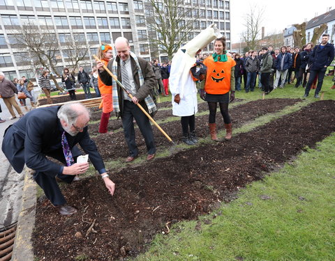 Opening moestuin van StuJardin in faculteit Bio-ingenieurswetenschappen-25109