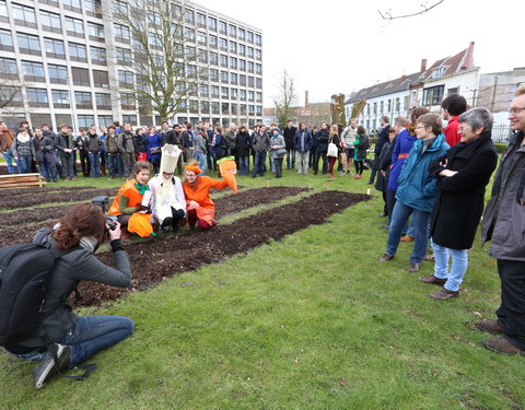 Opening moestuin van StuJardin in faculteit Bio-ingenieurswetenschappen-25113