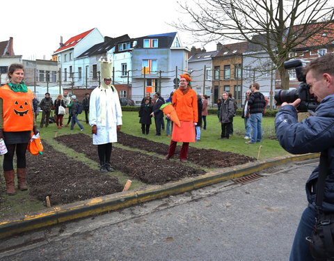 Opening moestuin van StuJardin in faculteit Bio-ingenieurswetenschappen-25115