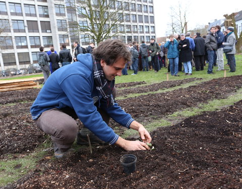 Opening moestuin van StuJardin in faculteit Bio-ingenieurswetenschappen-25116