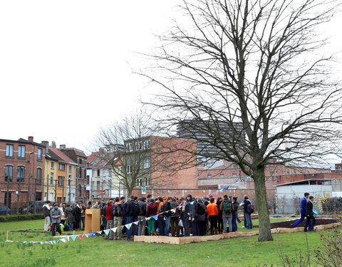 Opening moestuin van StuJardin in faculteit Bio-ingenieurswetenschappen-25127