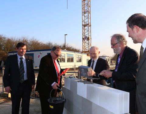 Eerstesteenlegging Veterinary Research Building (VRB) op de faculteit Diergeneeskunde te Merelbeke-25159