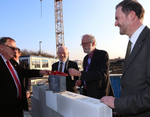 Eerstesteenlegging Veterinary Research Building (VRB) op de faculteit Diergeneeskunde te Merelbeke-25161