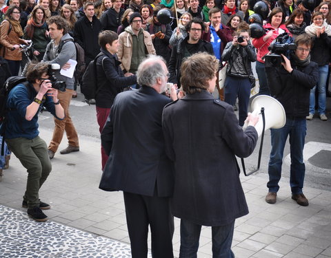 Studentenbetoging voor betere financiering van het hoger onderwijs