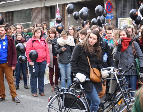 Studentenbetoging voor betere financiering van het hoger onderwijs-25578