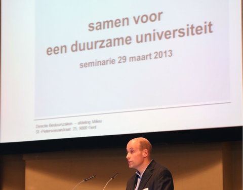 Seminarie 'Samen voor een duurzame universiteit'-25668