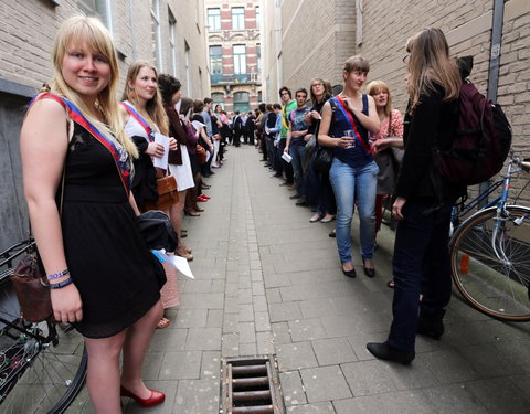 Afscheidsfeest door de UGent studenten georganiseerd voor de rector-26769