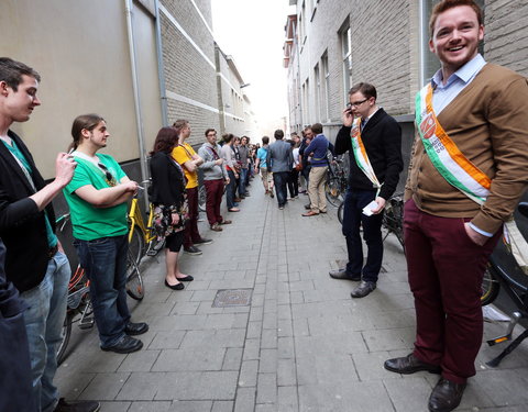 Afscheidsfeest door de UGent studenten georganiseerd voor de rector-26770