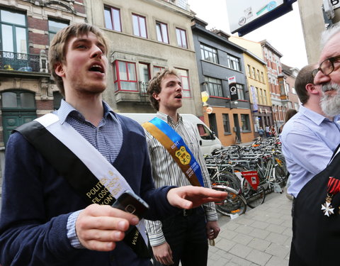 Afscheidsfeest door de UGent studenten georganiseerd voor de rector-26773