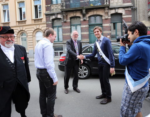 Afscheidsfeest door de UGent studenten georganiseerd voor de rector-26777