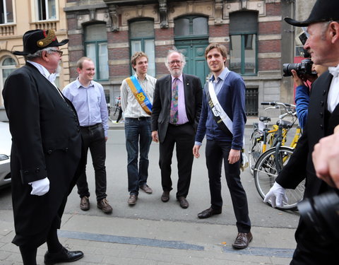 Afscheidsfeest door de UGent studenten georganiseerd voor de rector-26779