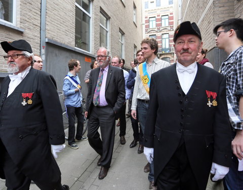 Afscheidsfeest door de UGent studenten georganiseerd voor de rector-26783