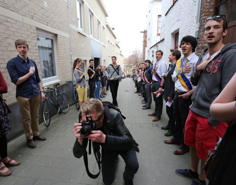 Afscheidsfeest door de UGent studenten georganiseerd voor de rector-26785