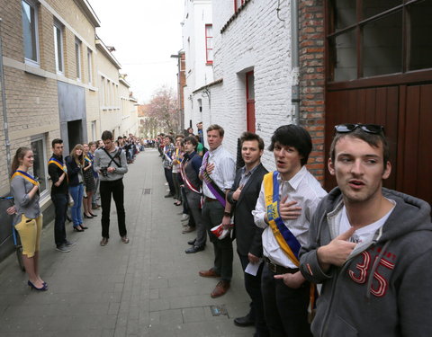 Afscheidsfeest door de UGent studenten georganiseerd voor de rector-26786