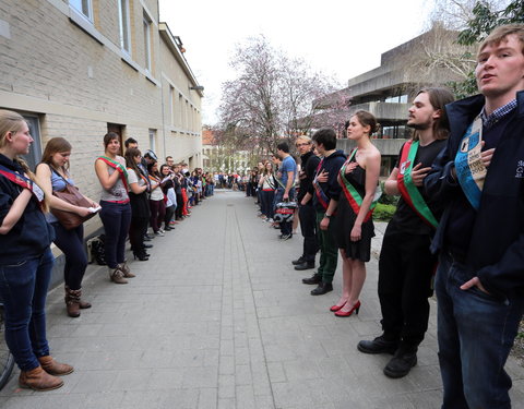 Afscheidsfeest door de UGent studenten georganiseerd voor de rector-26788