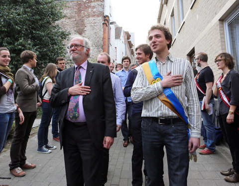 Afscheidsfeest door de UGent studenten georganiseerd voor de rector-26791