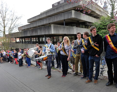 Afscheidsfeest door de UGent studenten georganiseerd voor de rector-26792