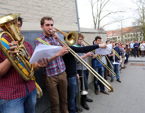 Afscheidsfeest door de UGent studenten georganiseerd voor de rector-26793