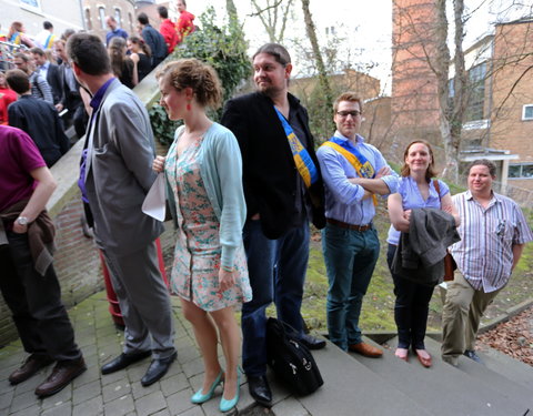 Afscheidsfeest door de UGent studenten georganiseerd voor de rector-26799