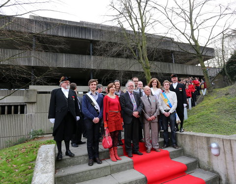 Afscheidsfeest door de UGent studenten georganiseerd voor de rector-26805