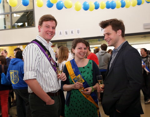 Afscheidsfeest door de UGent studenten georganiseerd voor de rector-26818