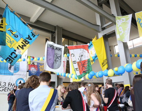 Afscheidsfeest door de UGent studenten georganiseerd voor de rector-26819