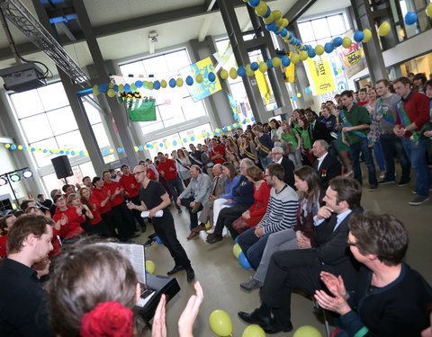 Afscheidsfeest door de UGent studenten georganiseerd voor de rector-26852