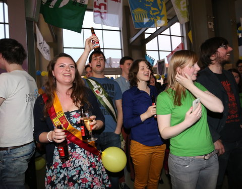 Afscheidsfeest door de UGent studenten georganiseerd voor de rector-26883