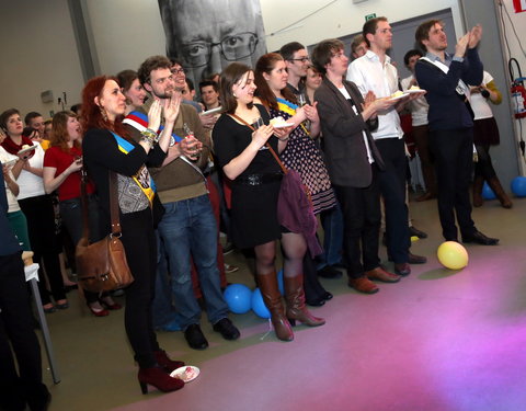 Afscheidsfeest door de UGent studenten georganiseerd voor de rector-26890