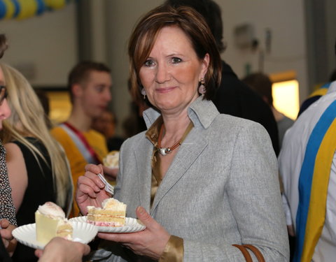 Afscheidsfeest door de UGent studenten georganiseerd voor de rector-26891