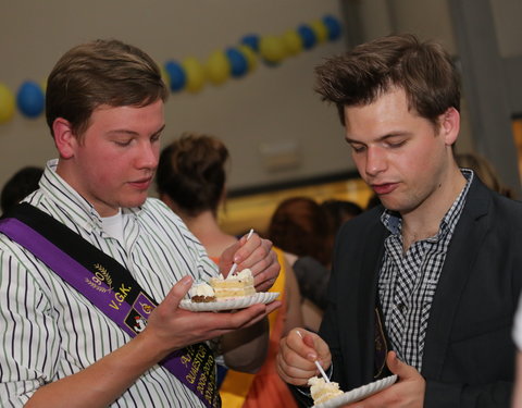 Afscheidsfeest door de UGent studenten georganiseerd voor de rector-26893