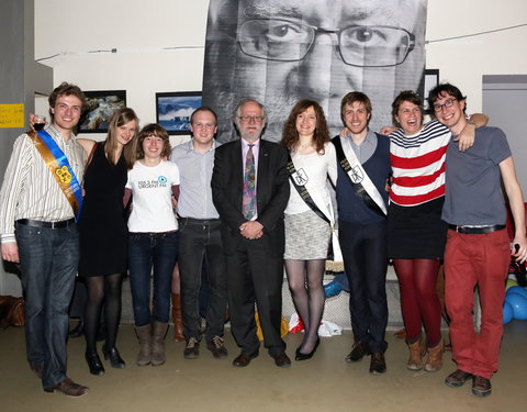 Afscheidsfeest door de UGent studenten georganiseerd voor de rector-26915