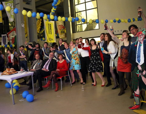 Afscheidsfeest door de UGent studenten georganiseerd voor de rector-26945