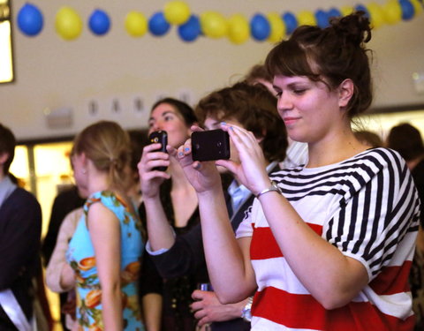 Afscheidsfeest door de UGent studenten georganiseerd voor de rector-26958