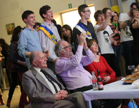 Afscheidsfeest door de UGent studenten georganiseerd voor de rector-26967