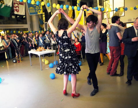 Afscheidsfeest door de UGent studenten georganiseerd voor de rector-26996