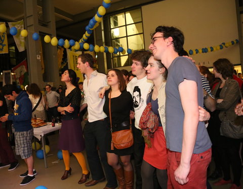 Afscheidsfeest door de UGent studenten georganiseerd voor de rector-27009