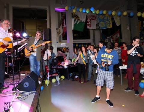 Afscheidsfeest door de UGent studenten georganiseerd voor de rector-27012