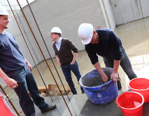 Eerstesteenlegging onderzoeksgebouw Blok F in de faculteit Bio-ingenieurswetenschappen-27998