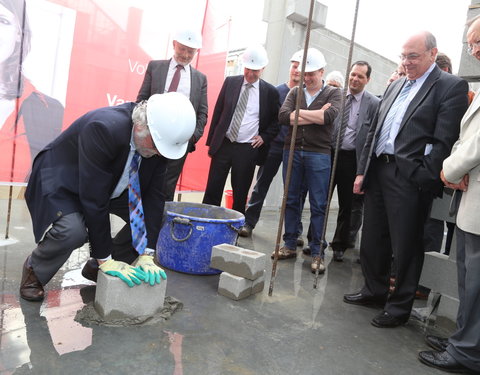 Eerstesteenlegging onderzoeksgebouw Blok F in de faculteit Bio-ingenieurswetenschappen-28007