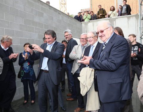 Eerstesteenlegging onderzoeksgebouw Blok F in de faculteit Bio-ingenieurswetenschappen-28009