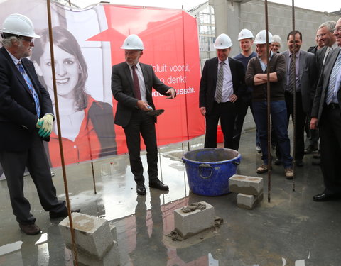 Eerstesteenlegging onderzoeksgebouw Blok F in de faculteit Bio-ingenieurswetenschappen-28011