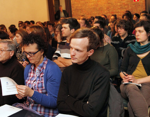 Introductieles Studium Generale Duurzaamheidsdenken, een lessenreeks over duurzame voeding georganiseerd door het Centrum voor D