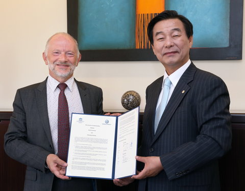 Bezoek van Hanyang University (Korea), n.a.v. samenwerkingsakkoord over joint master programma’s-29111