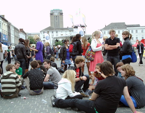 Student Kick-off 2009 op het Sint-Pietersplein-30152