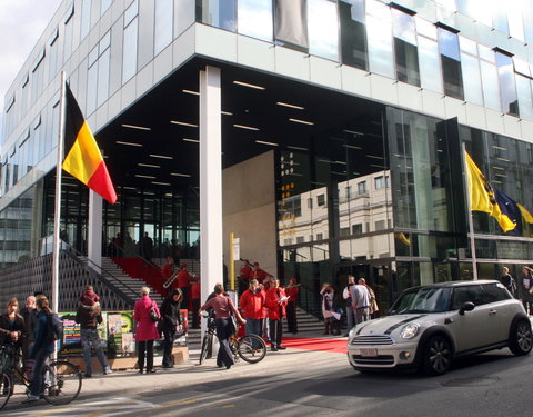 Opening van het Universiteitsforum (Ufo) in de Sint-Pietersnieuwstraat